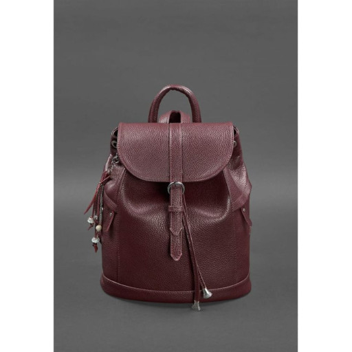 Leather women's backpack Olsen marsala