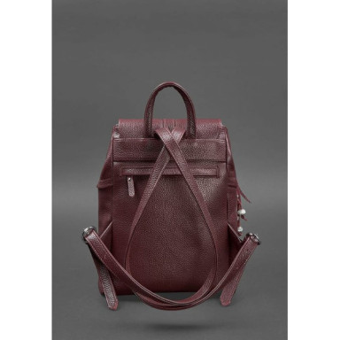 Leather women's backpack Olsen marsala
