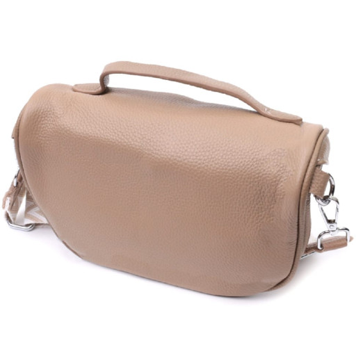 Літня жіноча сумка через плече в класичному кольорі з натуральної шкіри Vintage 22657