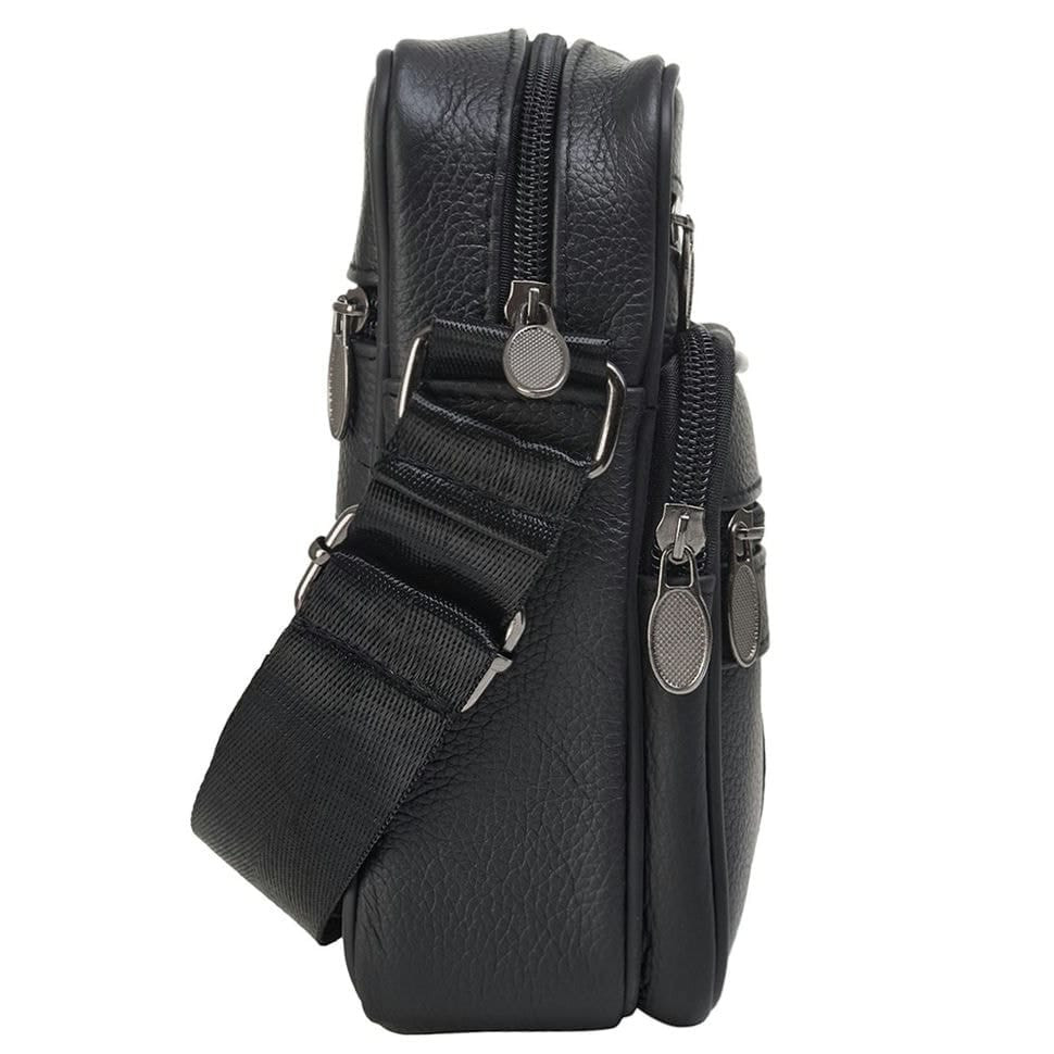 Барсетка м'яка шкіряна BUFFALO BAGS M500A чорна