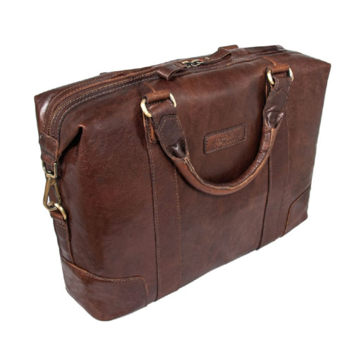 Cумка чоловіча для ноутбука 15 Ashwood G34 Brandy (Коричневий)