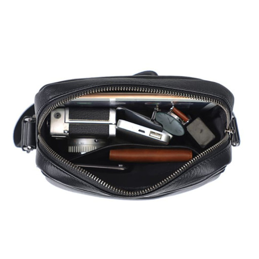 Сумка наплечная, мессенджер, телячья кожа JD1069A John McDee