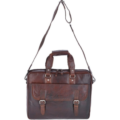 Сумка чоловіча для ноутбука 15,6 Ashwood F83 Brandy (Коричневий)