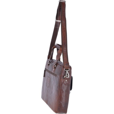 Сумка чоловіча для ноутбука 15,6 Ashwood F83 Brandy (Коричневий)