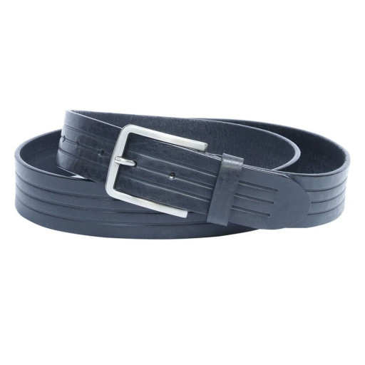 Ремінь шкіряний 7001 чорний чорний TONY PEROTTI