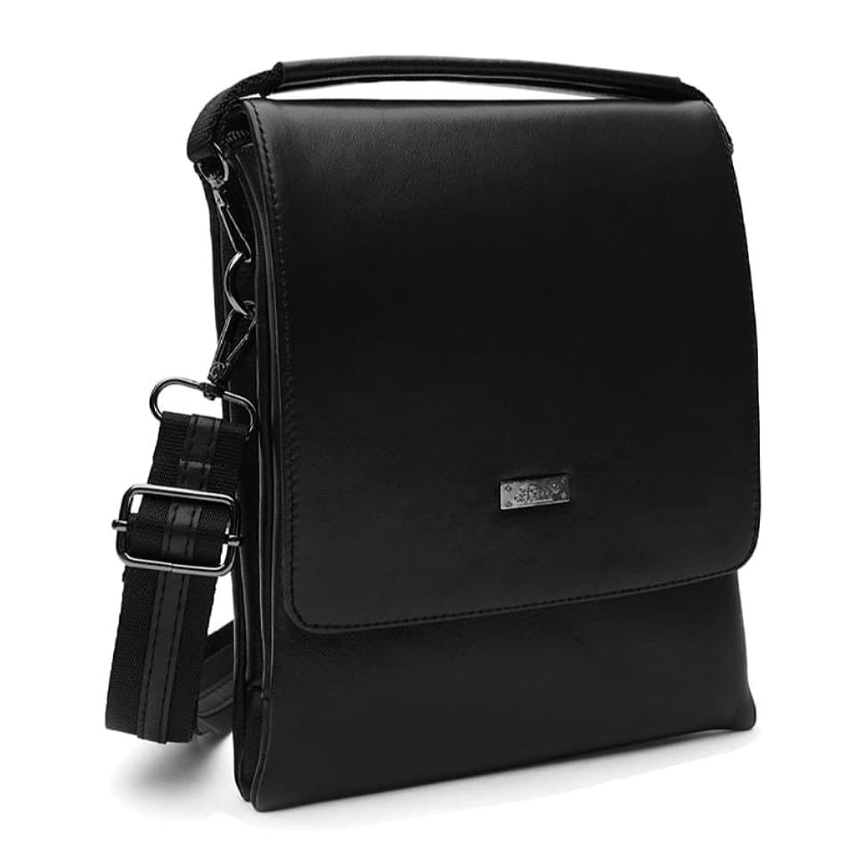 Чоловіча шкіряна сумка Ricco Grande T1tr0020bl-black