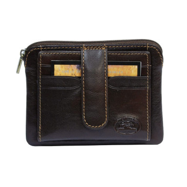 Leather wallet Italico 2963 moro brown