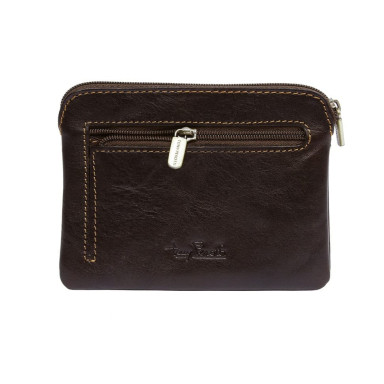 Leather wallet Italico 2963 moro brown