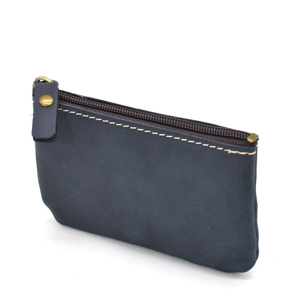 Ключниця монетниця шкіряна TARWA RK-coin-001 кінська шкіра синя