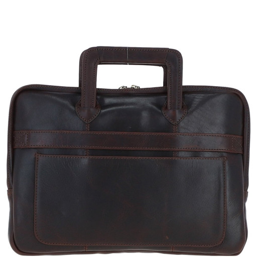 Сумка чоловіча для ноутбука 13 Ashwood PL45 Brown (Темно-коричневий)