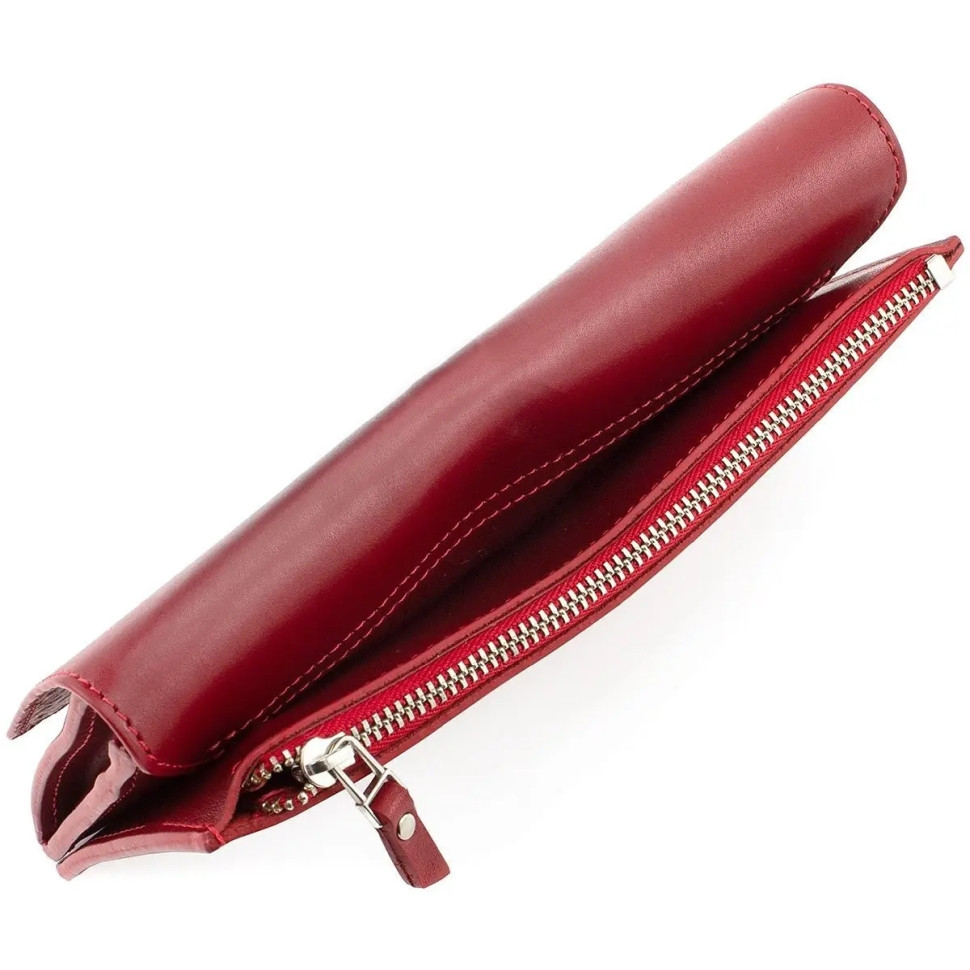 Портмоне жіноче шкіряне Elegante червоне Grande Pelle 514660