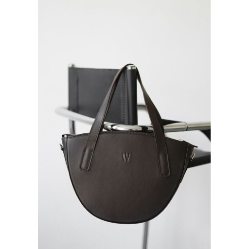 Жіноча шкіряна сумка Bella темно-коричнева
