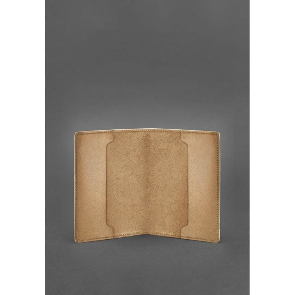 Leather cover for service ID of a serviceman of the State Service for Special Communications, light brown