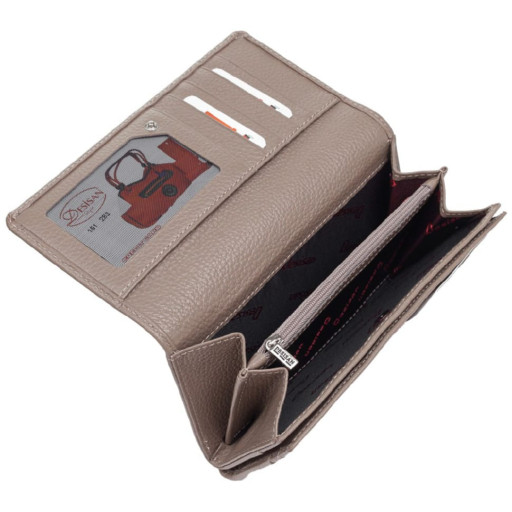 Гаманець жіночий шкіряний Desisan 151-283 бежевий флотар