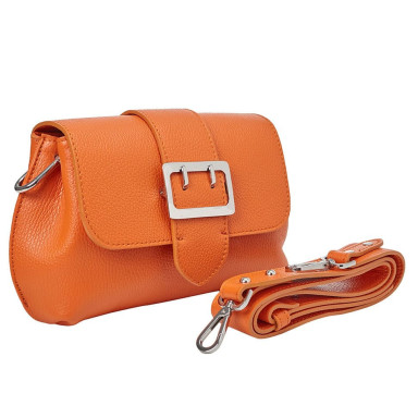 Кожаная женская сумка Virginia Conti Italy - Art02601orange