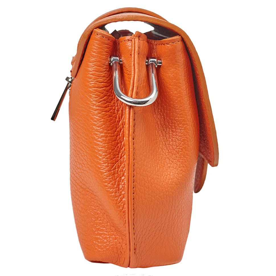 Кожаная женская сумка Virginia Conti Italy - Art02601orange