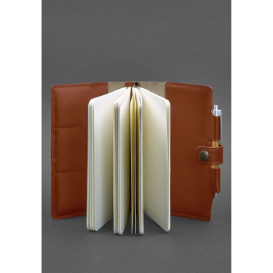Leather notebook (Soft beech) 4.0 light brown