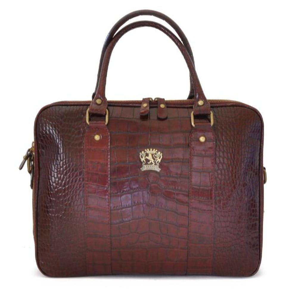 Pratesi KMA230 - Magliano King Briefcase in cow leather King Brown