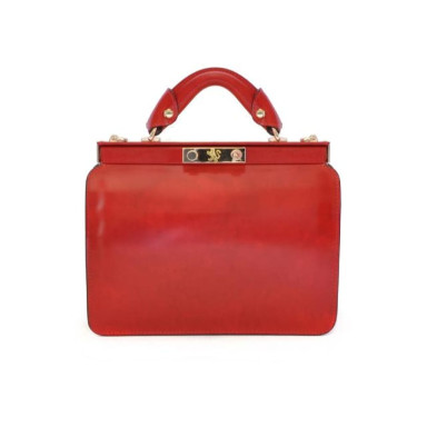 Pratesi RCL153 - Vittoria Colonna Lady Bag in cow leather Radica cherry