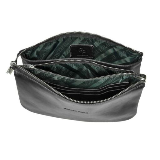 Жіночий клатч з ремінцем на плече, чорний