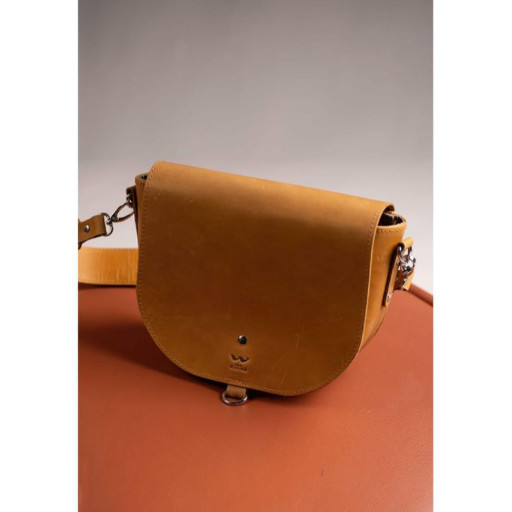 Жіноча шкіряна сумка Ruby L жовтий вінтаж