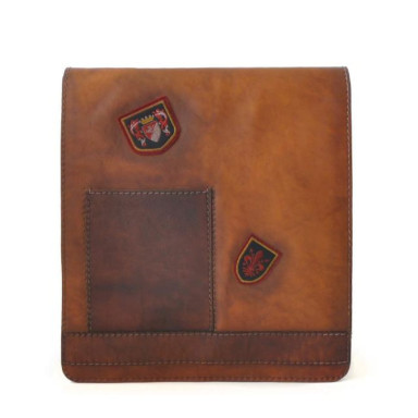 Pratesi BMA182 - Messanger Cross Body Bag в шкіряній шкірі Bruce Brown