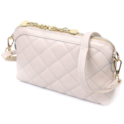 Шкіряна жіноча сумка-шоппер Shvigel 16360 Сірий