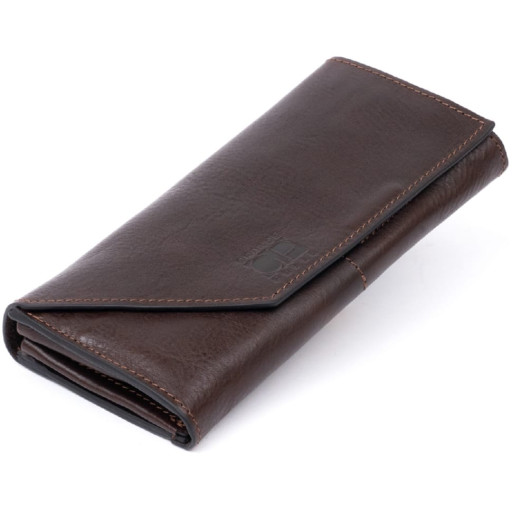 Місткий жіночий гаманець-клатч із двома відділеннями на блискавках ST Leather 19431 Синій