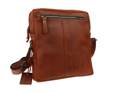 Men's leather shoulder bag SULLIVAN 354149(32) light brown