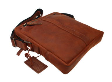 Men's leather shoulder bag SULLIVAN 354149(32) light brown