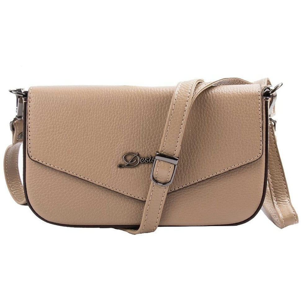 Сумка жіноча шкіра Desisan 817-283 бежевий флотар
