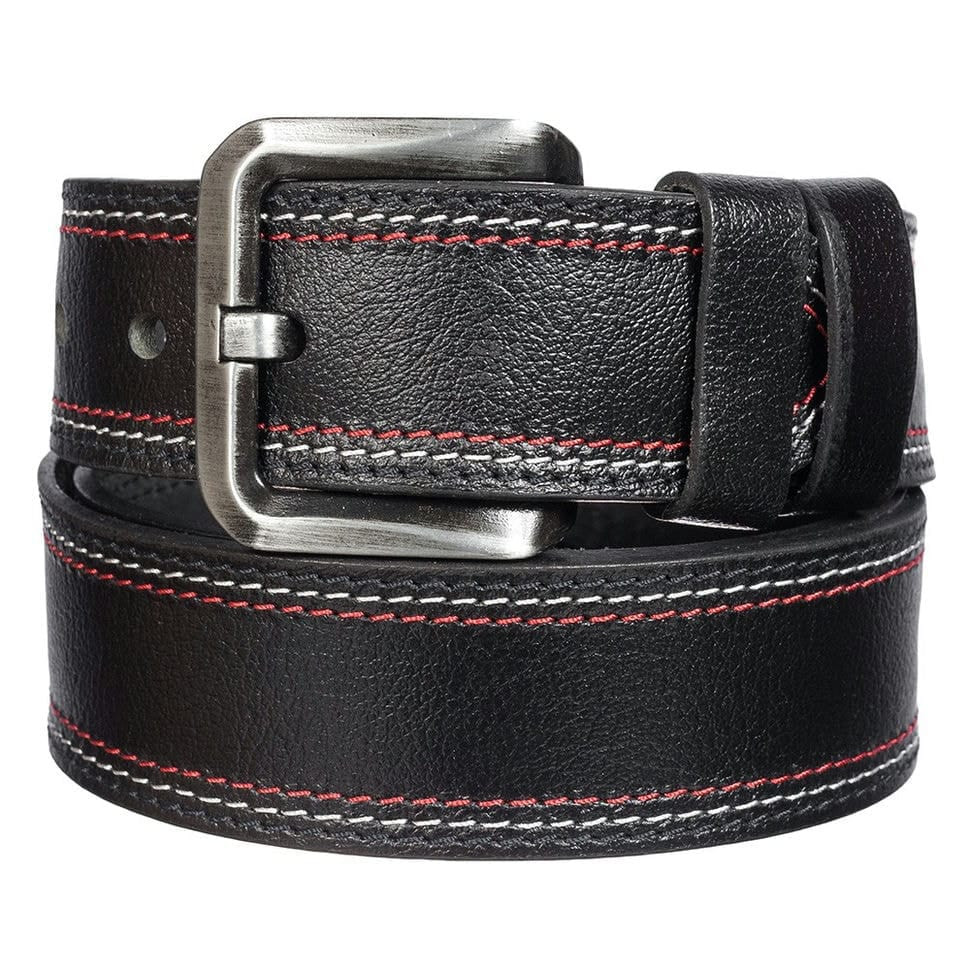 Ремінь шкіряний YSK джинсовий 5 см 912-1LBK чорний