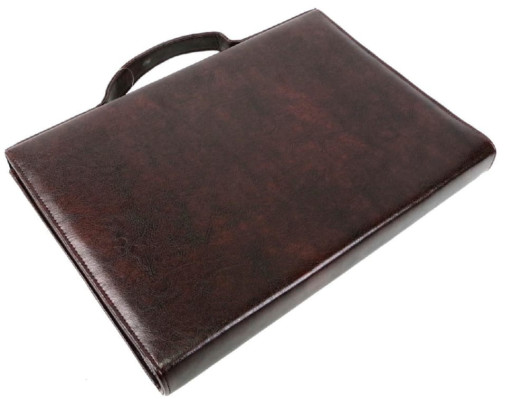 Папка-портфель зі шкірозамінника Exclusive 711300 коричнева