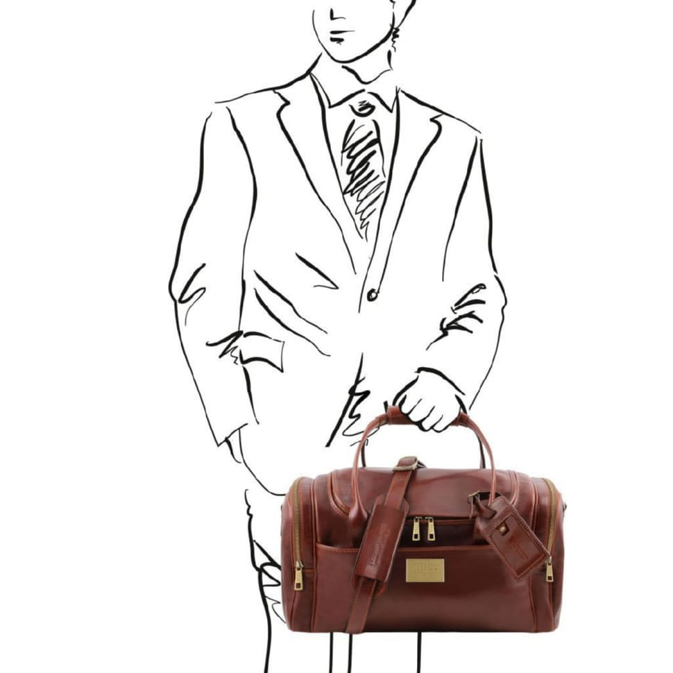 TL Voyager Дорожня шкіряна сумка Tuscany (Італія) TL141441