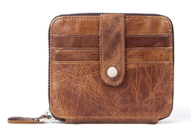 Leather cardholder Vintage 14936 Light Brown