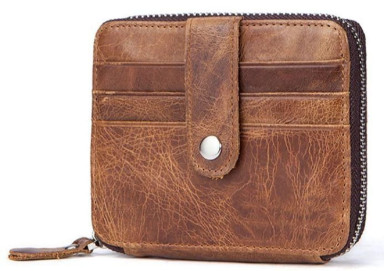 Leather cardholder Vintage 14936 Light Brown