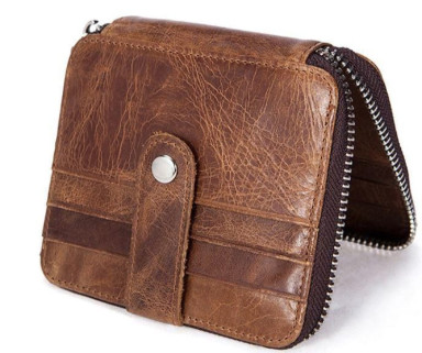 Leather cardholder Vintage 14936 Light Brown