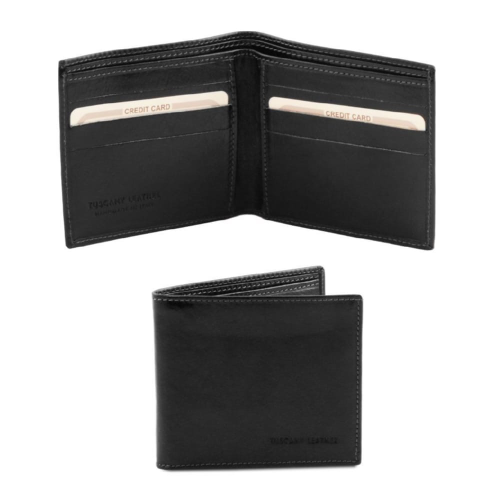 Exclusive 2 fold leather wallet for men Tuscany Leather TL140797
