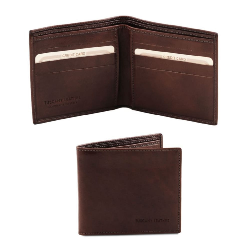 Exclusive 2 fold leather wallet for men Tuscany Leather TL140797