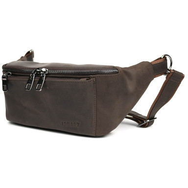 Leather fanny pack waist bag Limary Lim-233RC crazy horse