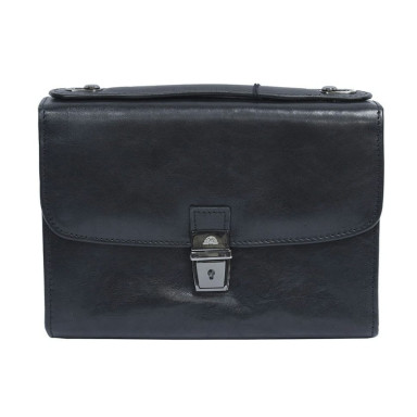 Leather bag Italico 9337 nero black