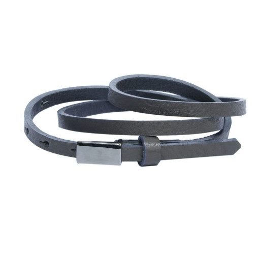 Ремінь шкіряний 010/10 grigio сірий TONY PEROTTI