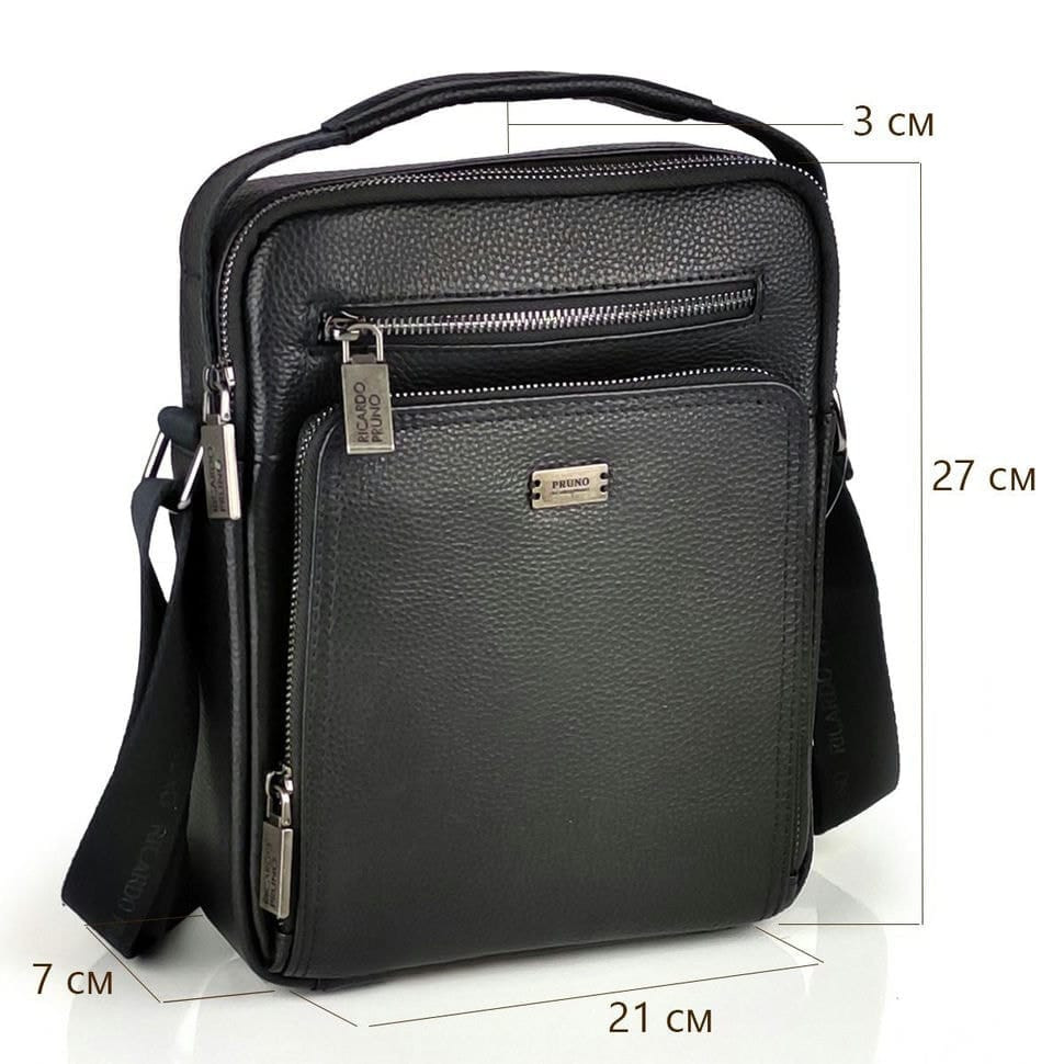 Чоловіча шкіряна сумка з ручкою для перенесення Ricardo Pruno RP-F-A25F-90118A