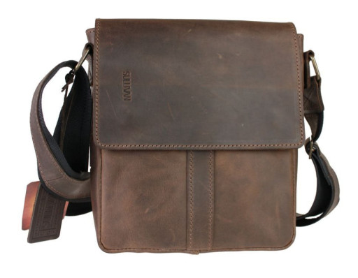 Сумка чоловіча шкіряна на плече SULLIVAN 35447 (25)коричнева