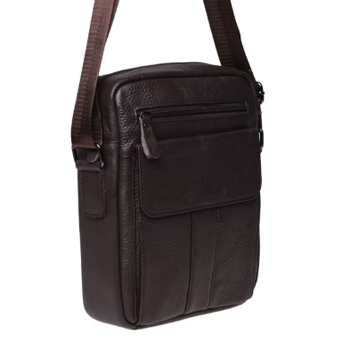 Men's leather bag Borsa Leather K18154-brown