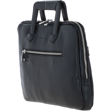 Сумка чоловіча для ноутбука 13 Ashwood PL45 Black (Чорний)