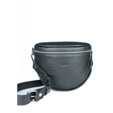 Leather crossbody bag Vacation black flotar