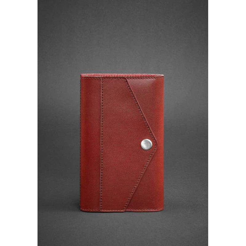 Шкіряний блокнот (Софт-бук) 2.0 червоний