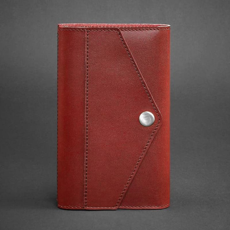 Шкіряний блокнот (Софт-бук) 2.0 червоний