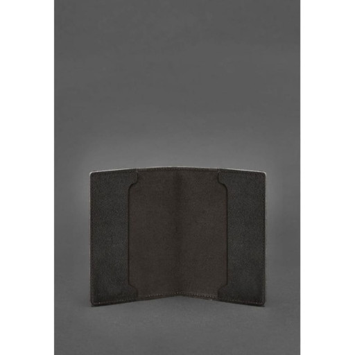 Шкіряна обкладинка для службового посвідчення військовослужбовця Держспецзв'язку темно-коричнева